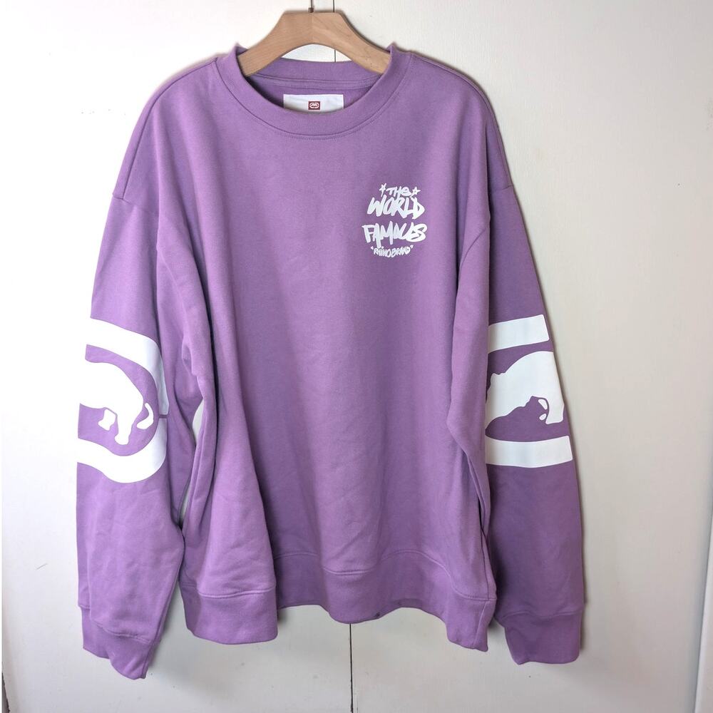 Ecko Unltd WORLD FAMOUS 1993 Purple Crewneck XL